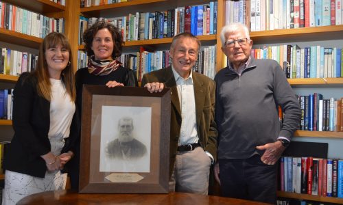 Alesha Hope with France Trust trustees Robbie, Pat & Michael