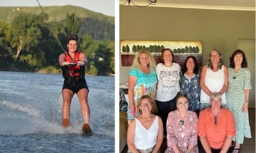 Left image: Determination pays off for Fencer General at Parakanapa Station, Jess McConnachie, getting up on skis for the first time at the Wairoa 'Farmers on Skis' day. (image supplied)
Right image: Hawke's Bay Foundation funding will help to sustain operations amid increasing workloads for Napier Family Centre's family services team. (image supplied)