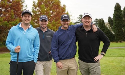 The winning team from Golf for Hawke's Bay event