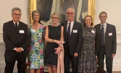 Hawke’s Bay Foundation supporters Kim Thorp, Rachael Knight, Jeanette and Peter Kelly, HBF Executive Officer Amy Bowkett and HBF Chair Giles Pearson.